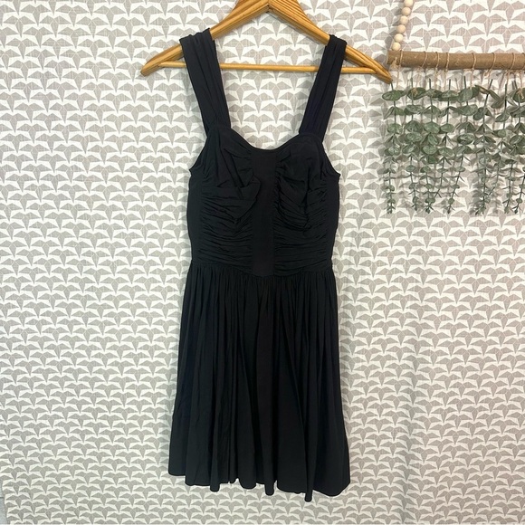 All Saints Dresses & Skirts - 3/$22🩶 All Saints Black Silk Blend Dress Pirouette Ruched Short Size US 2 XS